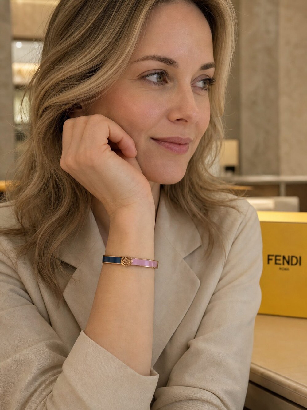 Fendi Modern Designer Bracelet Style 12 | New with Box - Picture 8 of 9